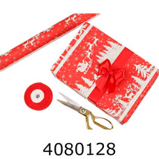 Папір подар. 70*800см Новорічний Зимовий ліс в рулоні 70г/м2 255-8851