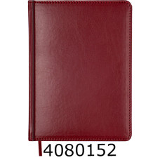 Щоденник А5 недат. Buromax  BRAVO 336 стр.обкл. штучна шкіра/поролон червоний (20) BM.20020-05