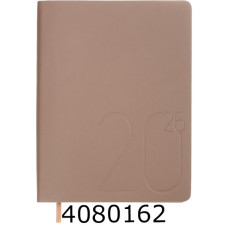 Щоденник А5 дат.2026 Buromax DARK MORANDI штуч.шкіра какао (10) BM.21157-40