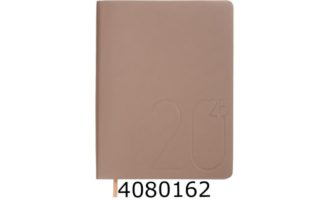 Щоденник А5 дат.2026 Buromax DARK MORANDI штуч.шкіра какао (10) BM.21157-40