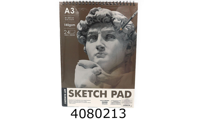 Альбом для ескізів на спір. А3 24арк. 180г/м Art Nation SKETCH 102PB03
