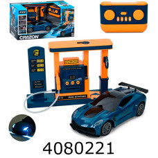 Машина радiо батар. в коробці гум. колесазаправка пара/дим  39*21*21см (6) 333-JY251801