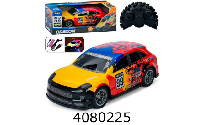 Машина радiо акум. в коробці гумові колеса світ. usb-зарядне 34*14*17см (8) 333-TG25144B