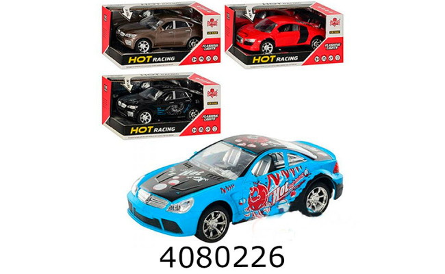 Машинка інерц. 2 види мікс кольорів в кульку 12*16*4см (144) 555-1-2