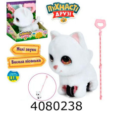 Кіт м'яка іграшка каталка на палці муз.звук.плюш. в коробці 23*23*14 (18) M 6248 I UA