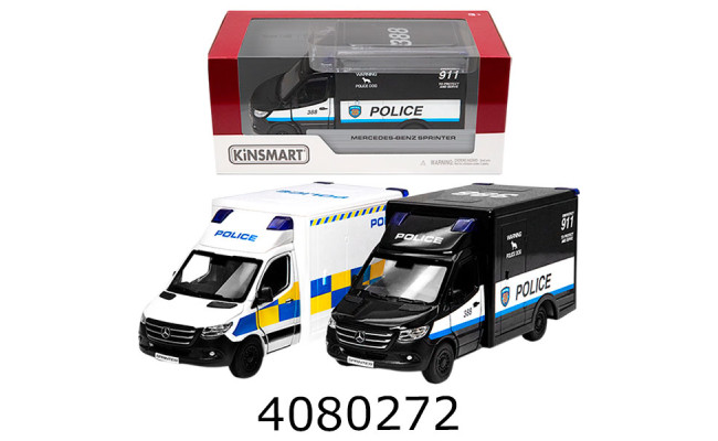 Машинка метал. Kinsmart Mersedes-Benz Sprinter Поліція (24/96) 5479W