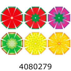 Парасолька 6 видів зі свистком 50cм (60) BT-CU-0049