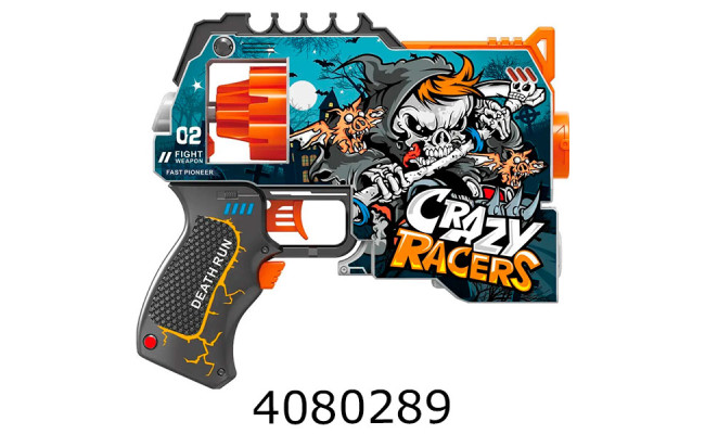 Бластер з поролон. набоями пістолет + 12 набоїв на батарейці BLASTER BH104