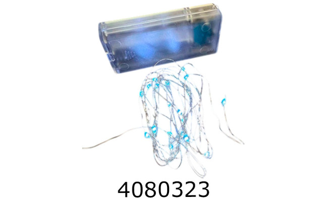 Гірлянда на батар. волосінь біла 2м 2-3 (100) 139885