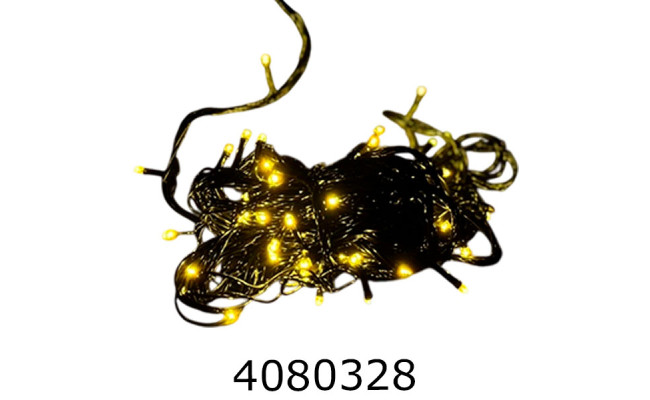 Гірлянда ел. крапелька жовта 10 м з регулятором 2-98 144300