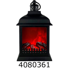 Декоративний ліхтар зі світлом Камін на батарейках та USB 15*26см 3-4 (9181) (1/12) 144942