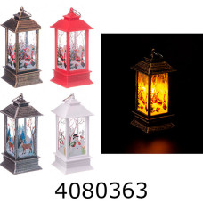 Декоративний ліхтар зі світлом Санта Сніговик Олень на батарейках  125*55см 3-18 (1/12) 144955