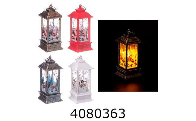 Декоративний ліхтар зі світлом Санта Сніговик Олень на батарейках  125*55см 3-18 (1/12) 144955