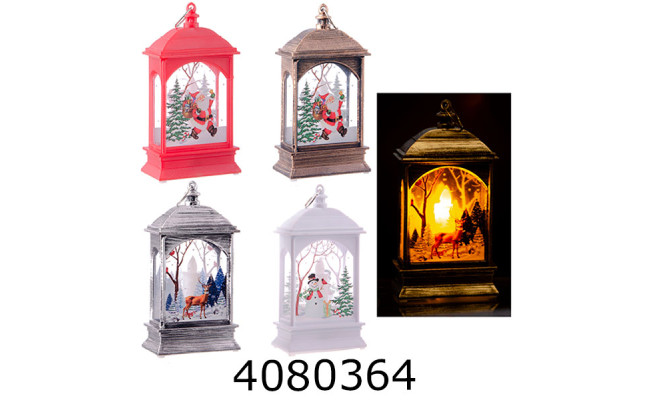 Декоративний ліхтар зі світлом Санта Сніговик Олень на батарейках  133*57см 3-17 (9181)(1/12) 144954