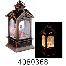 Декоративний ліхтар зі світлом Санта з подарунками на батарейках ????? см 3-9 (9181(1/12) 144947