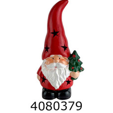 Гном з ялинкою кераміка 18*7*10см  LED XHS25002
