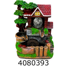 Фонтан Будинок зі сходами кераміка  LED 11060