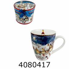 Кружка керам. з кришкою Різдво 340мм (1) LC002/217