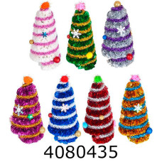 Ялинка конусна 16см з прикрасами мікс (96) БР