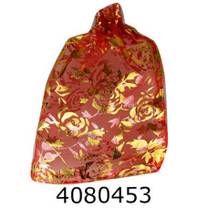 Пакет подарунковий органза 10*14см на стяжці золото срібло 10339-2 (10339) (50) 10339-1