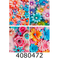 Пакет подарунковий 26*32см мікс 4 3D RQ-1001-1M