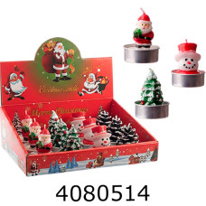 Свічка новорічна 6 см мікс 4 (12) 3-31