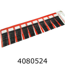 Заколка Невидимка 10 шт чорного кольору sh26