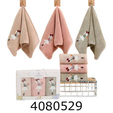 Набір рушників мікрофібра 3 шт в коробці 25*50 см Li-501-119-C-99