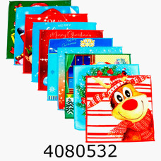 Серветка новорічна мікрофібра для кухні 30*30 см ціна за 10 шт TL-22-13-2000