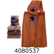 Набір банний подарунковий рушник 140*80см чалма 60*25см  світло корич.. Li-507-38-60-1