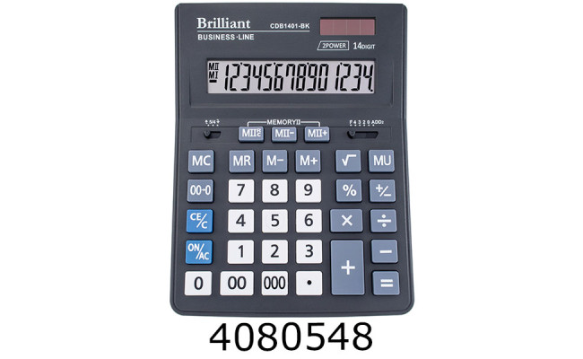 Калькулятор Brilliant CDB1401-BK 14 розрядів 8853449