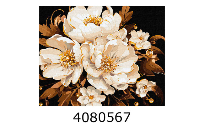 Картина по номерам 40*50см квіти 