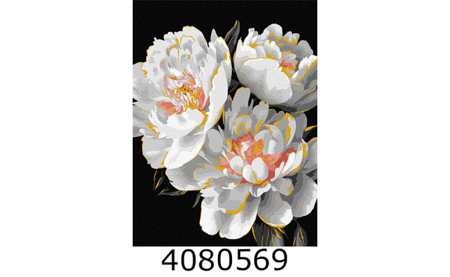 Картина по номерам 30*40см квіти 