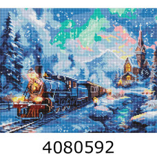 Алмазна мозаїка 40*50 новорічна 