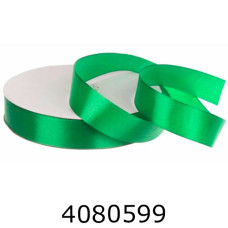 Стрічка атласна пакувальна 25 мм*914м зелена 58-10512