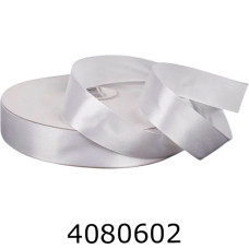 Стрічка атласна пакувальна 25 мм*914м біла 58-10260