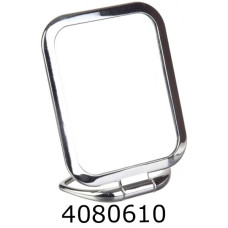 Дзеркало на підставці хромоване прямокутне №19603 срібне 1-182170