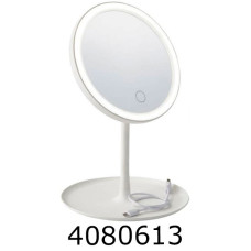 Дзеркало на підставці LED 28см кругле біле 1-208627