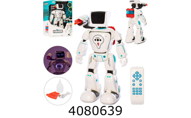 Робот р/у в коробці муз. світ. стріляє стрілами 33*43*18см (4) 22005