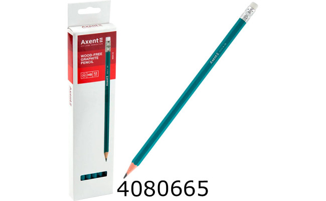 Олівець графіт. Axent 9004/12-A НВ 12шт. пласт. 9004/12-A