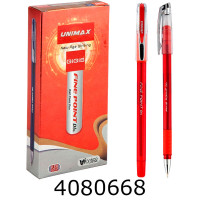 Ручка кульк. Unimax Fine Point Dlx червона 07мм (12/120) UX-111-06