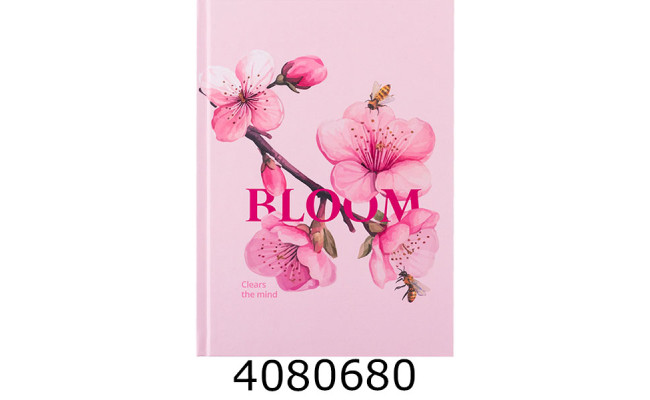 Блокнот А5 96 арк. Axent клітка обкл. тв.Bloom (20) 8459-8-A