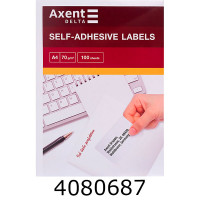 Етикетка самокл. Axent 8шт. 105*7425мм (10) D4462-A