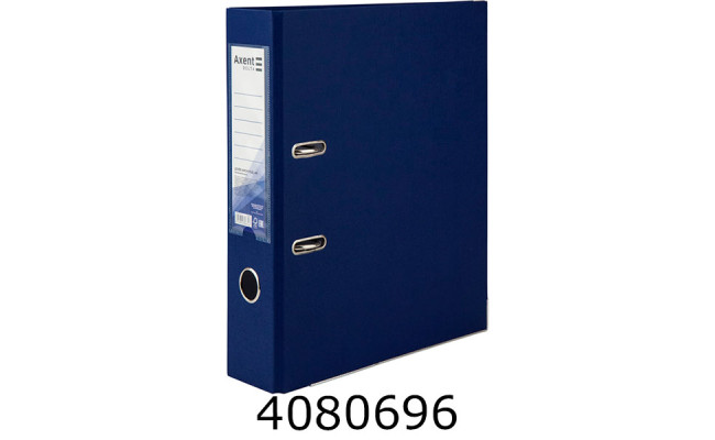Папка реєстр. А4 75 см одностор. синя Axent  (20) D1714-02C