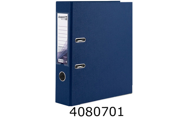 Папка реєстр. А4 75 см одностор. темно-синя Axent (20) D1714-12C