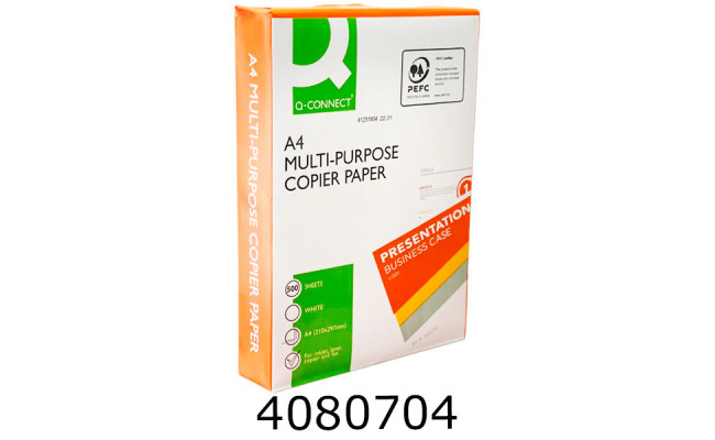 Папір А4 80г/м2 500 арк. Q-Connect клас С (5/240) KF10057 L