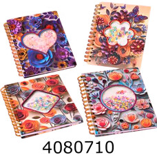 Блокнот на спір. збоку А5 кл. з рідиною 