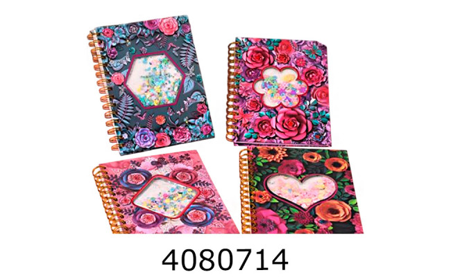 Блокнот на спір. збоку А5 кл. з рідиною 