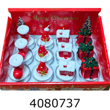 Свічка новорічна 6 см мікс 4 (12) 3-34 Свічка новорічна 6 см мікс 4 (12) 3-34