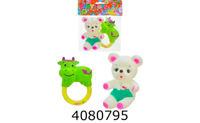 Брязкальце розтяжка на ліжко/візочок в коробці 45*28*7см (8) E278